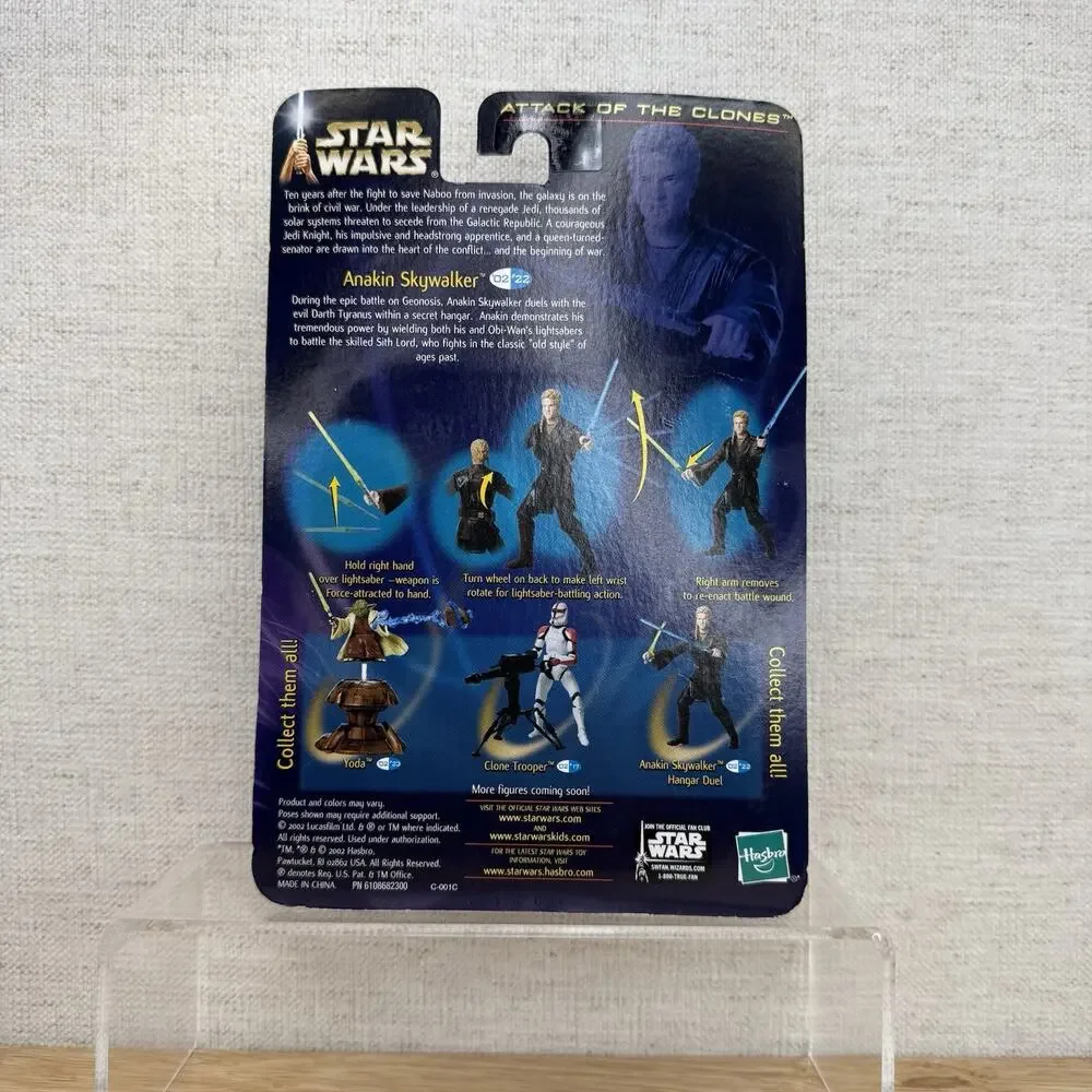 Star Wars Attack of the Clones Hanger Duel Anakin Skywalker Figure New